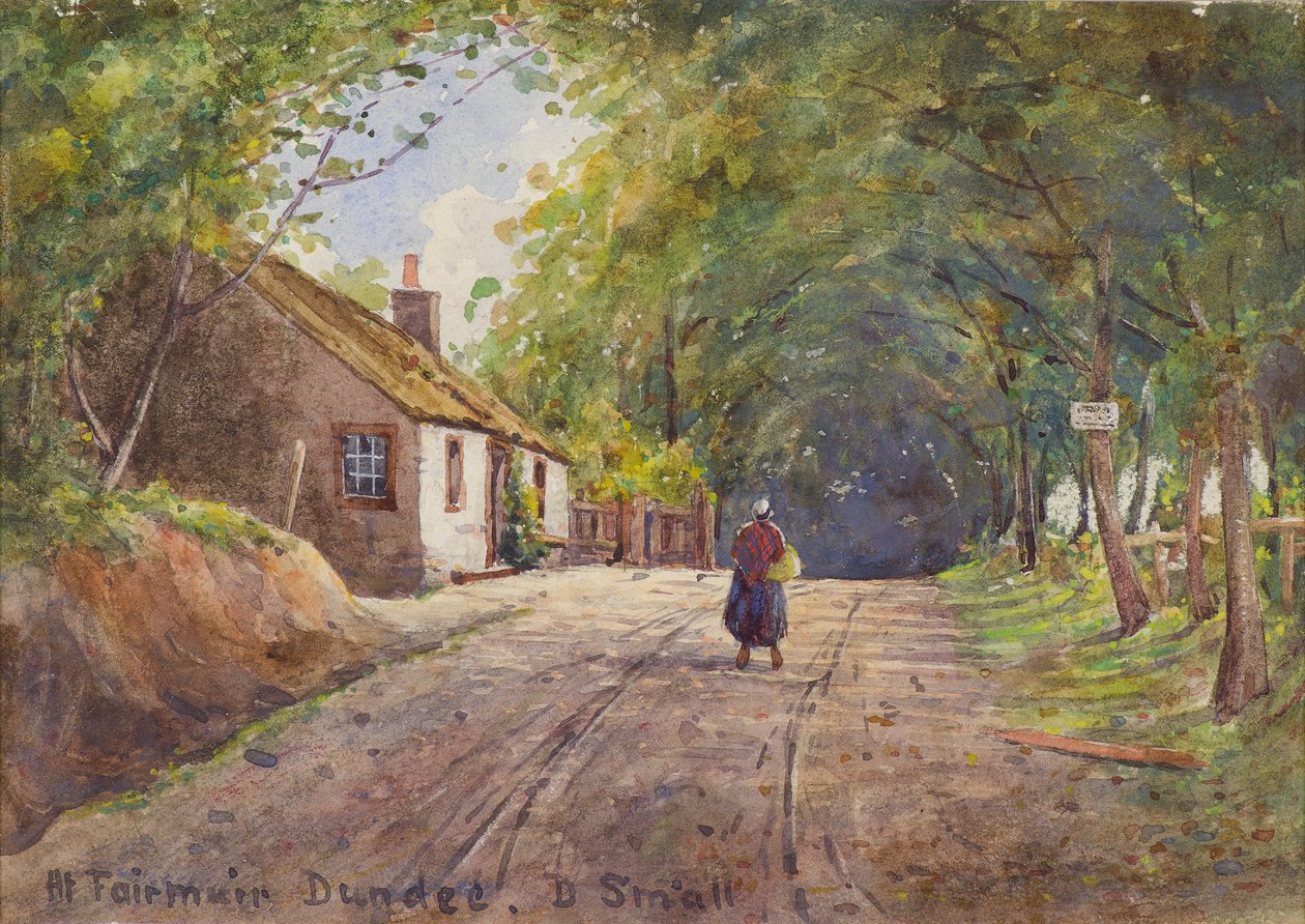 Ve Fairmuir, Dundee (akvarel) od David Small