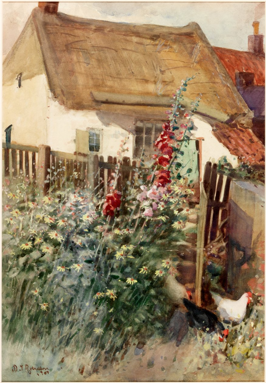 Zahrada (tužka a akvarel na palubě) od David T. Robertson