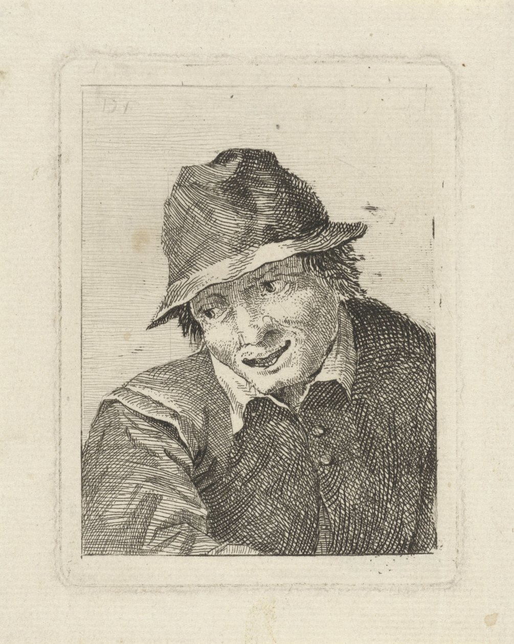 Busta muže s kloboukem při pohledu napravo od David Teniers (II)