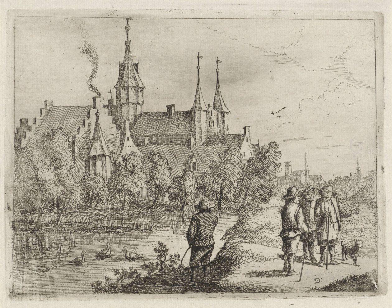 Hrad na vodě od David Teniers (II)