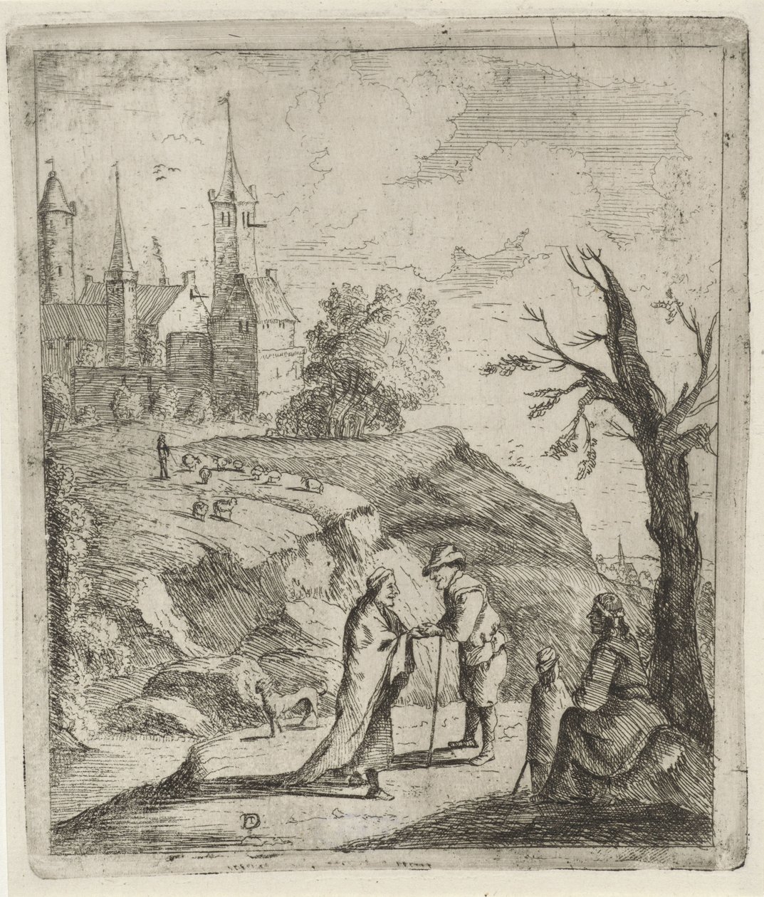 Krajina s věštcem od David Teniers (II)