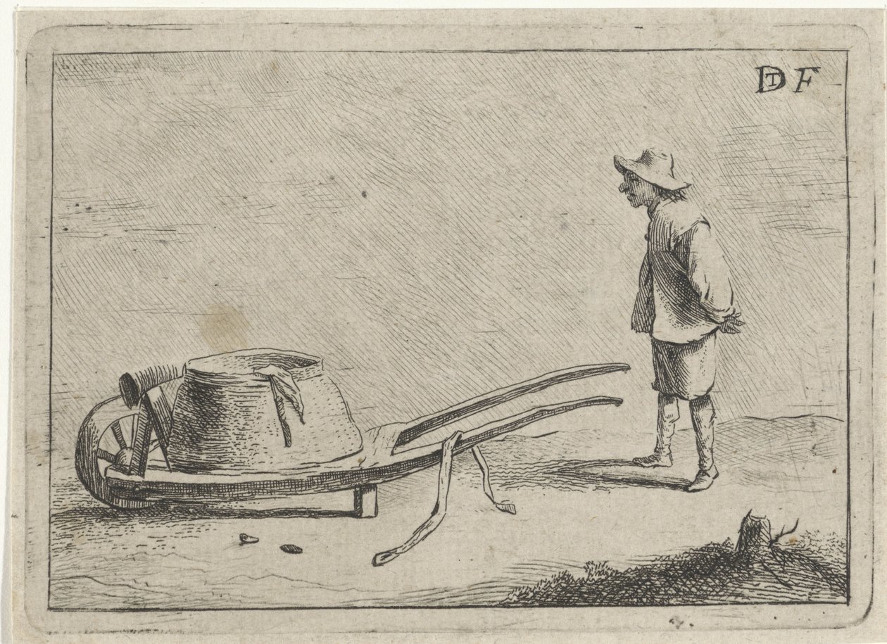Muž na kolečku od David Teniers (II)