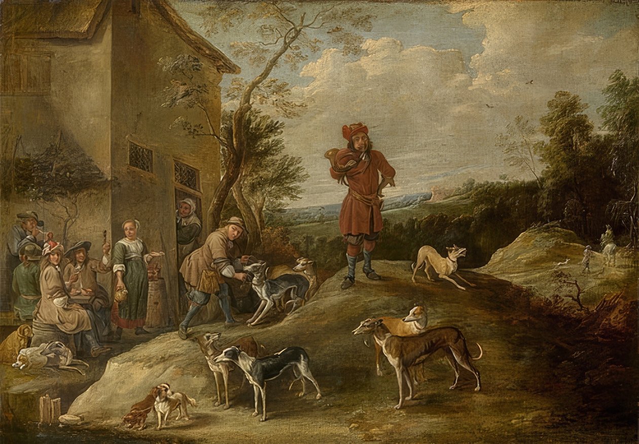 Odpočívající lovec od David Teniers the Elder