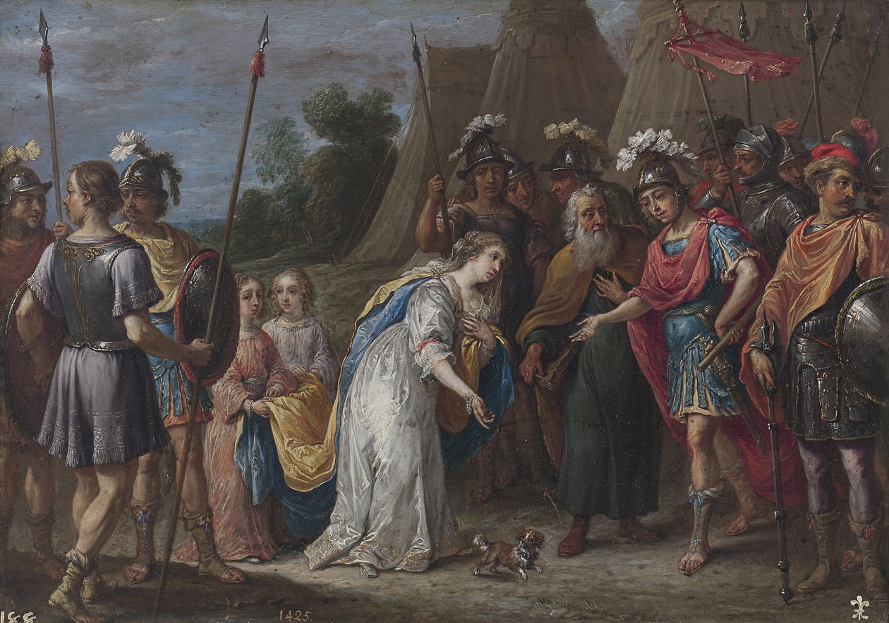 Armida před Godfreyem z Bouillonu, 16281630 od David Teniers the Younger