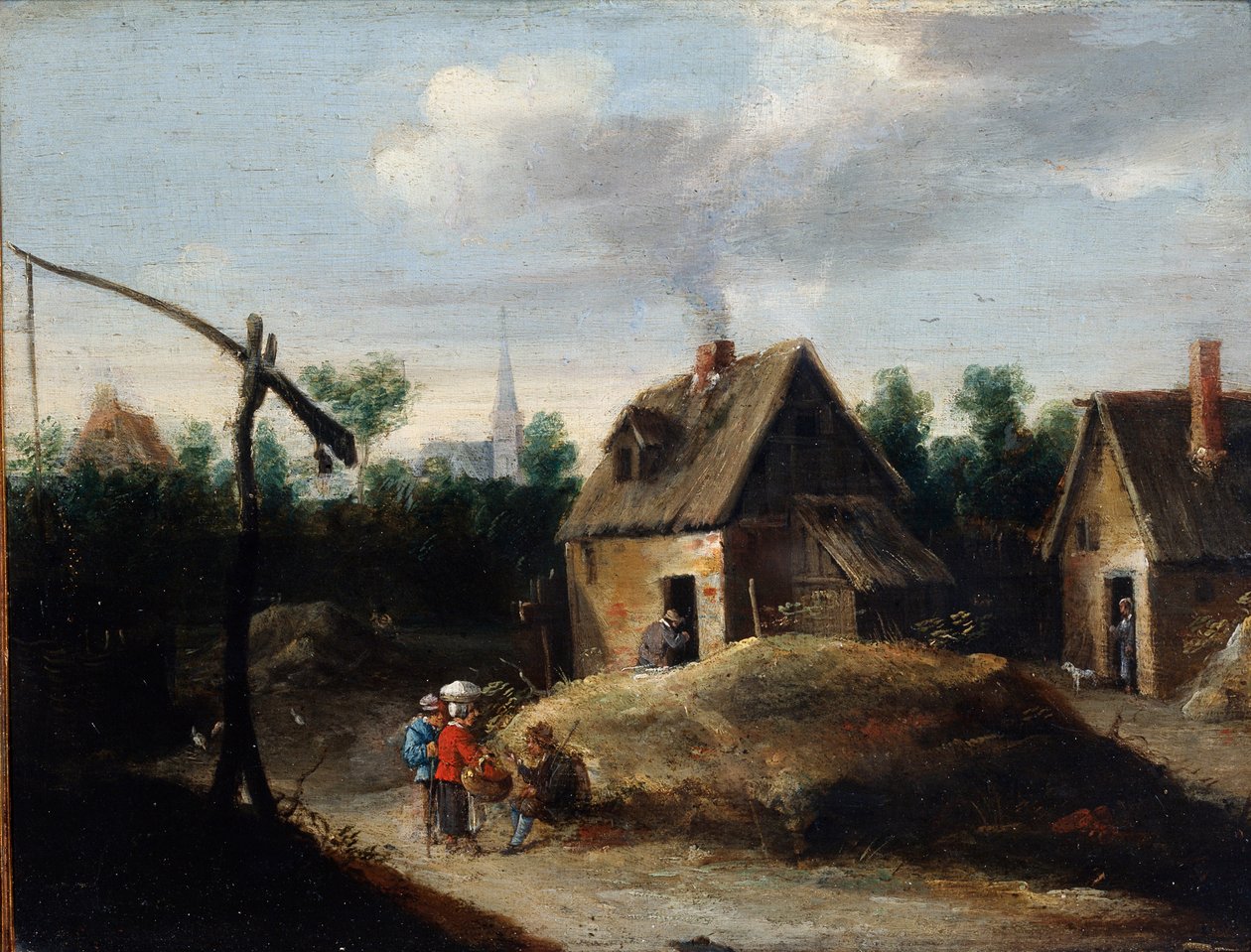 Venkovská krajina, 17. století od David Teniers the Younger