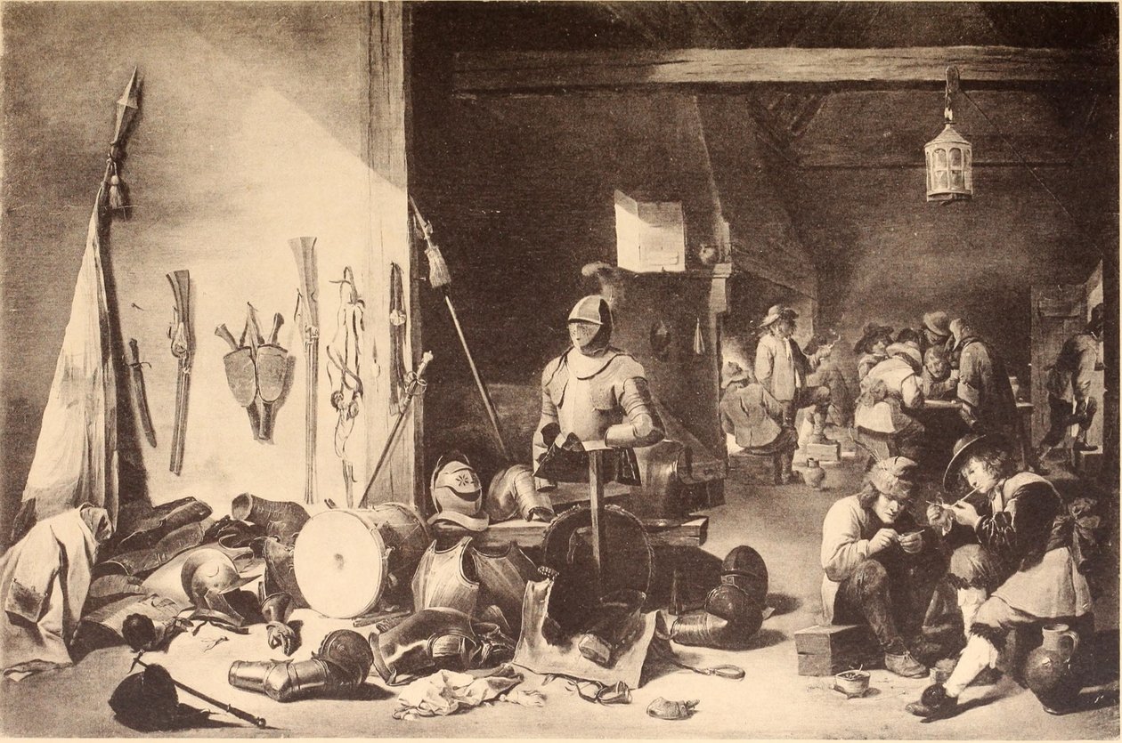 Guardroom od David Teniers the Younger