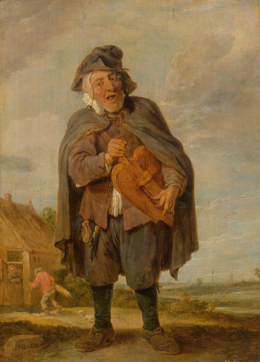 Hudební tvorba se sudovými varhanami od David Teniers the Younger