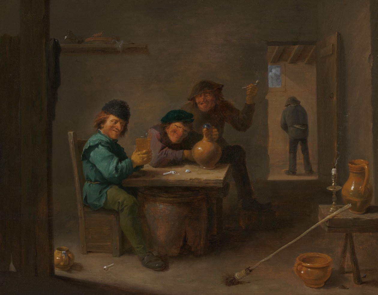 Rolníci v hospodě od David Teniers the Younger