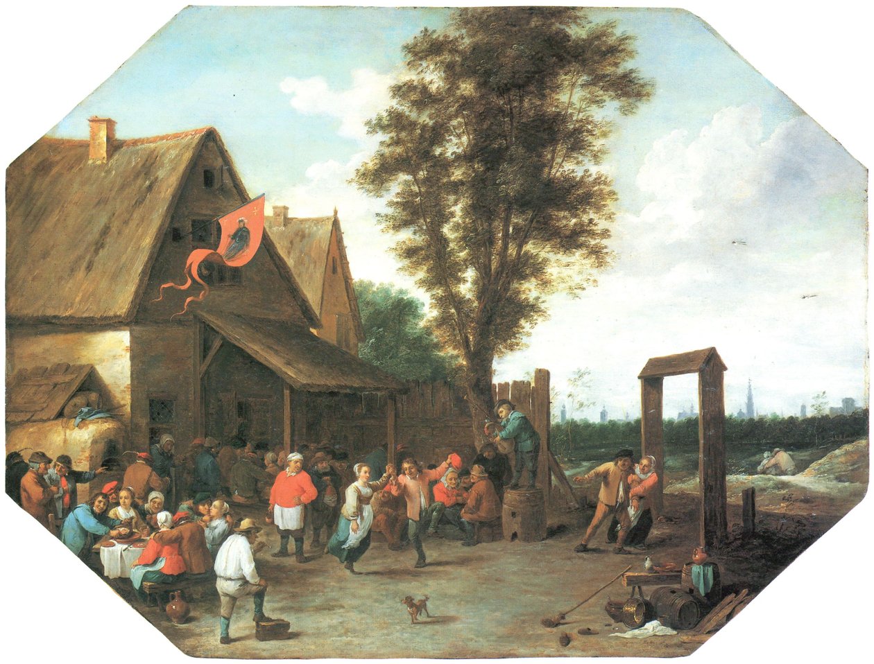Vesnická slavnost na den svatého Jiří od David Teniers the Younger