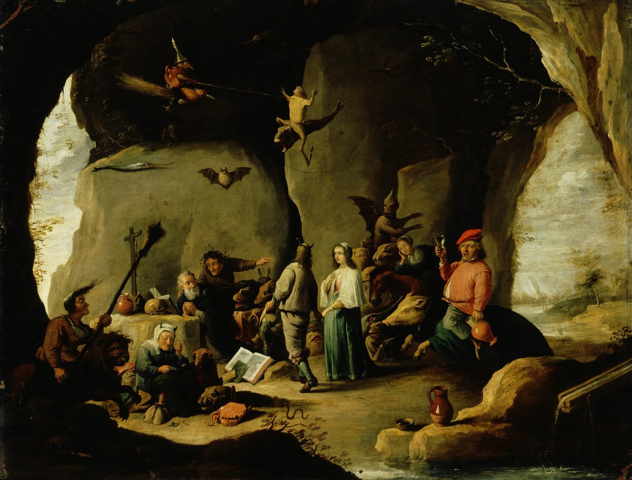 Pokušení svatého Antonína od David Teniers the Younger