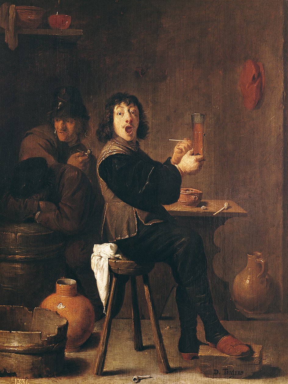 Šťastný voják od David Teniers the Younger