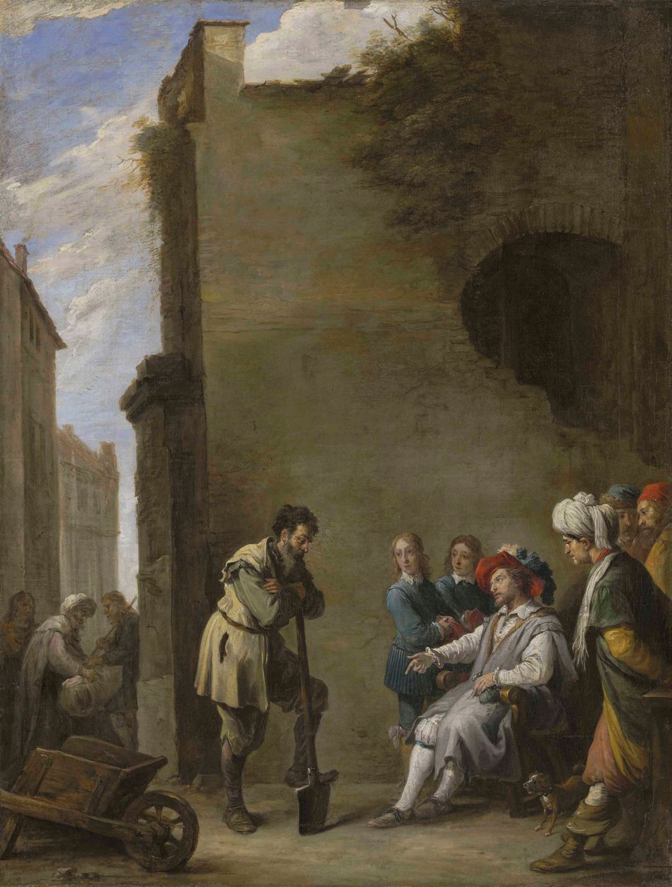 Podobenství o dělnících na vinici od David Teniers the Younger
