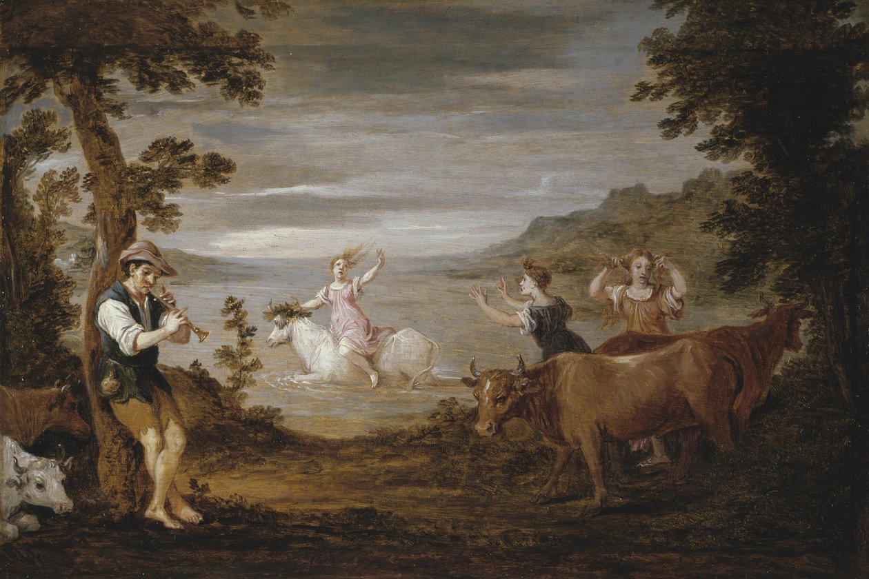 Znásilnění Evropy od David Teniers the Younger