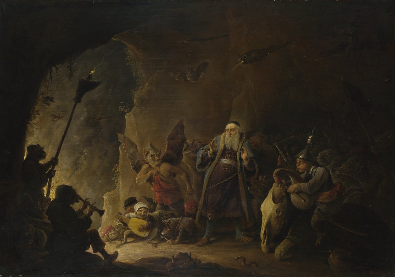 Boháč je veden do pekla, c. 1647-1648 od David Teniers the Younger