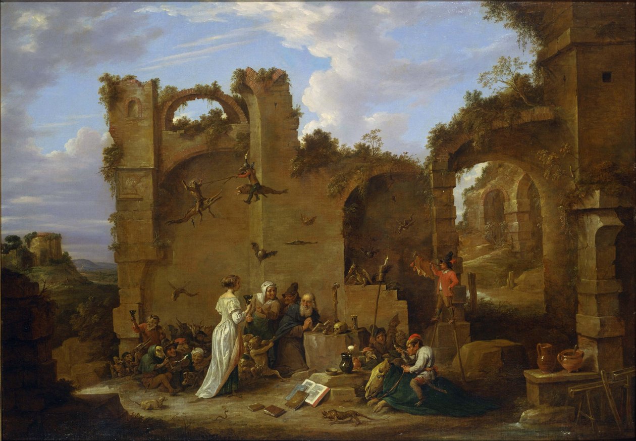 Pokušení svatého Antonína od David Teniers the Younger