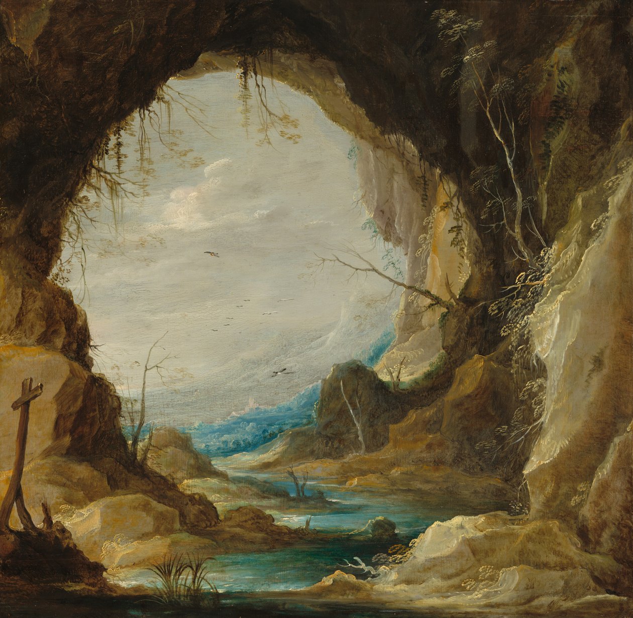 Pohled z jeskyně od David Teniers the Younger