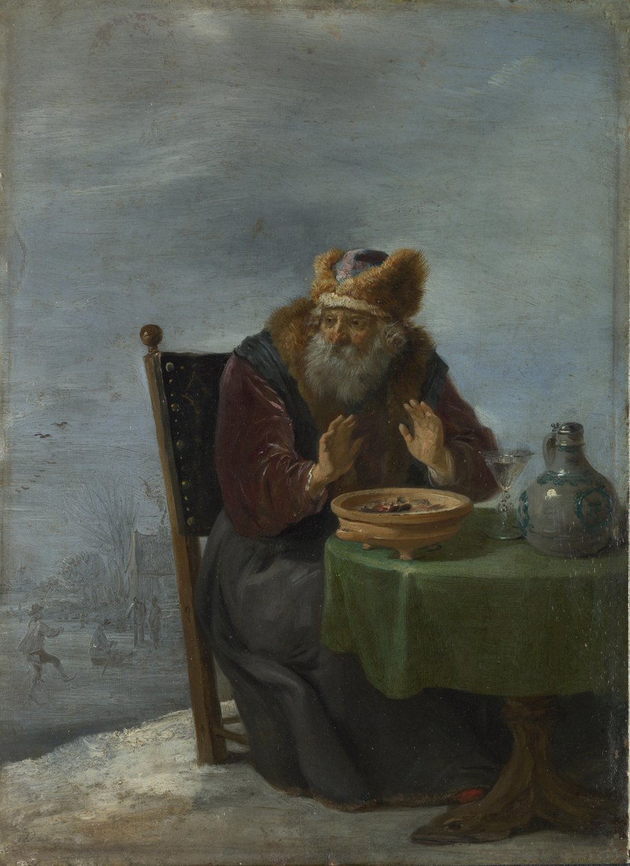 Zima Ze série The Four Seasons, c. 1644 od David Teniers the Younger