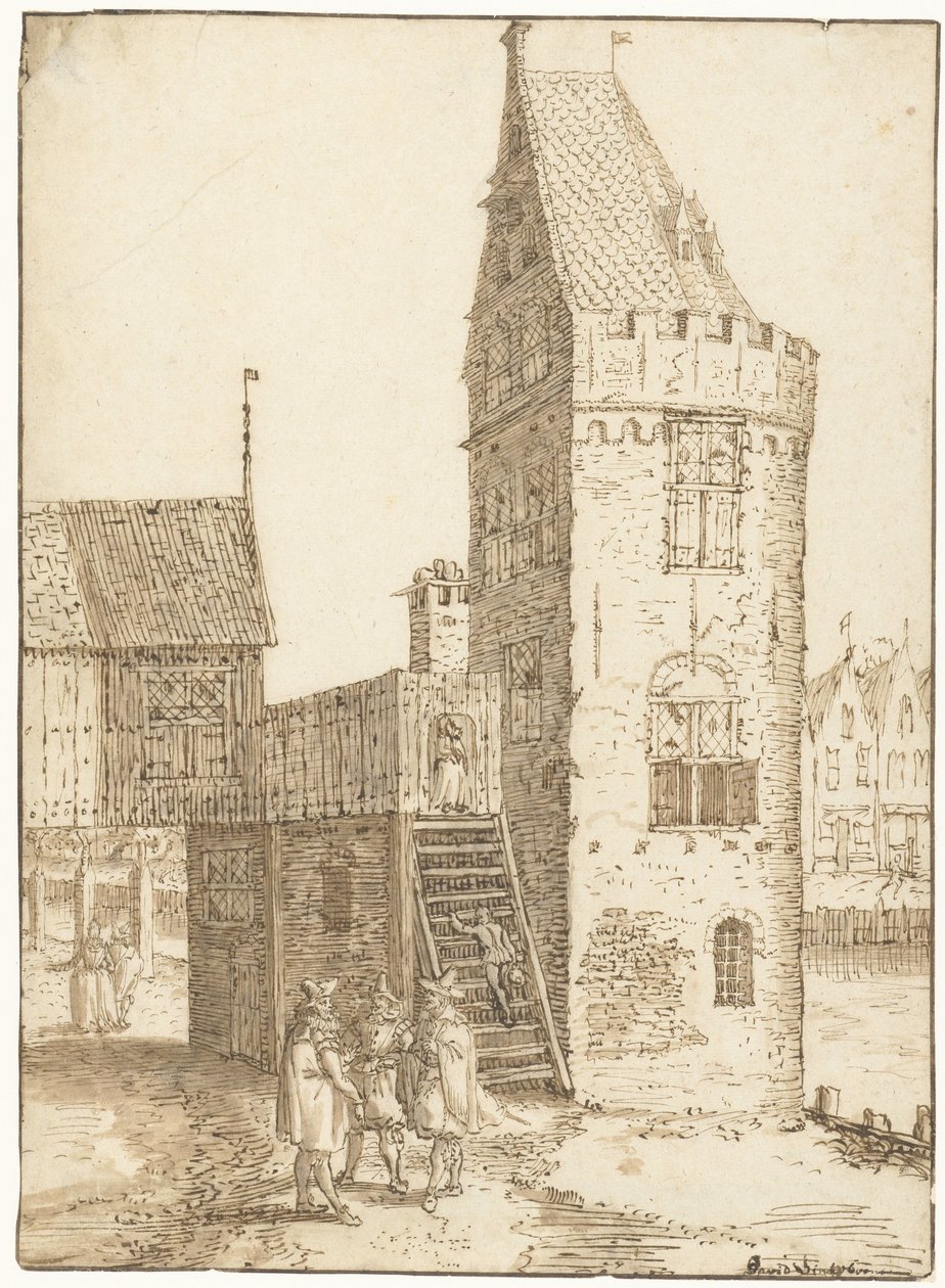 Věž Swijgh Utrecht v Amsterdamu od David Vinckboons (I)