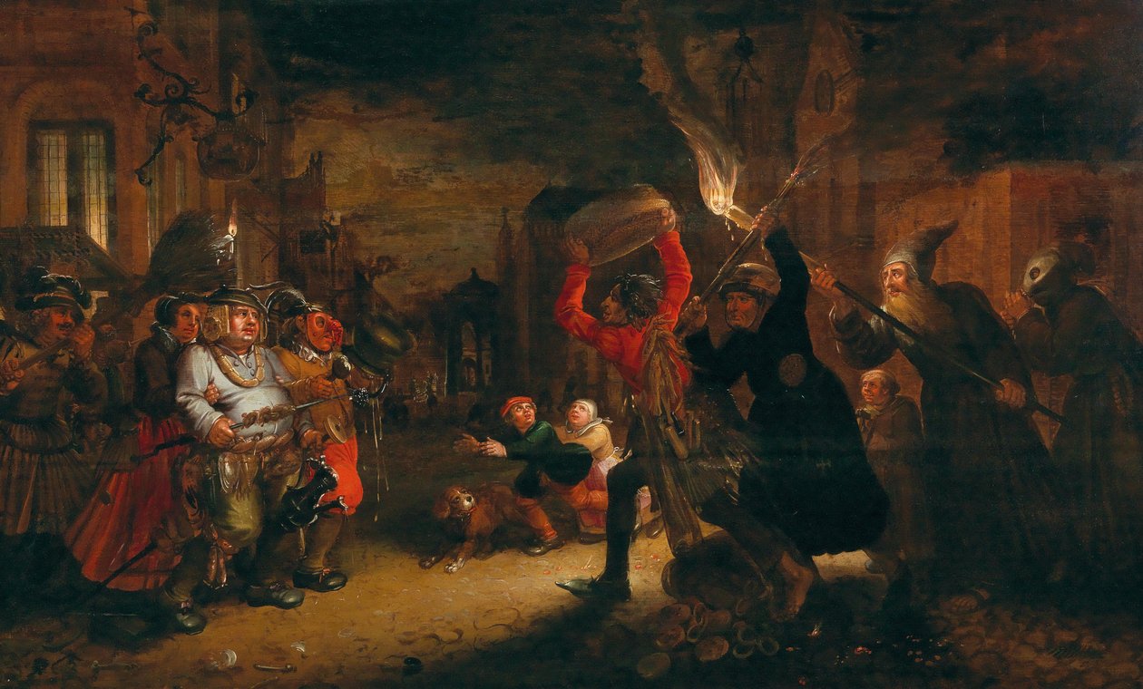 Boj mezi karnevalem a půstem, počátek 17. od David Vinckboons