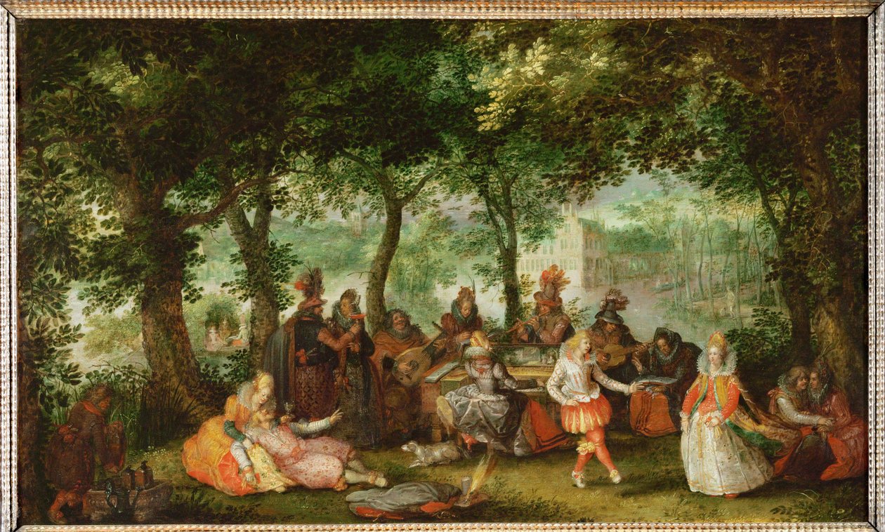 Večírek na venkově od David Vinckeboons