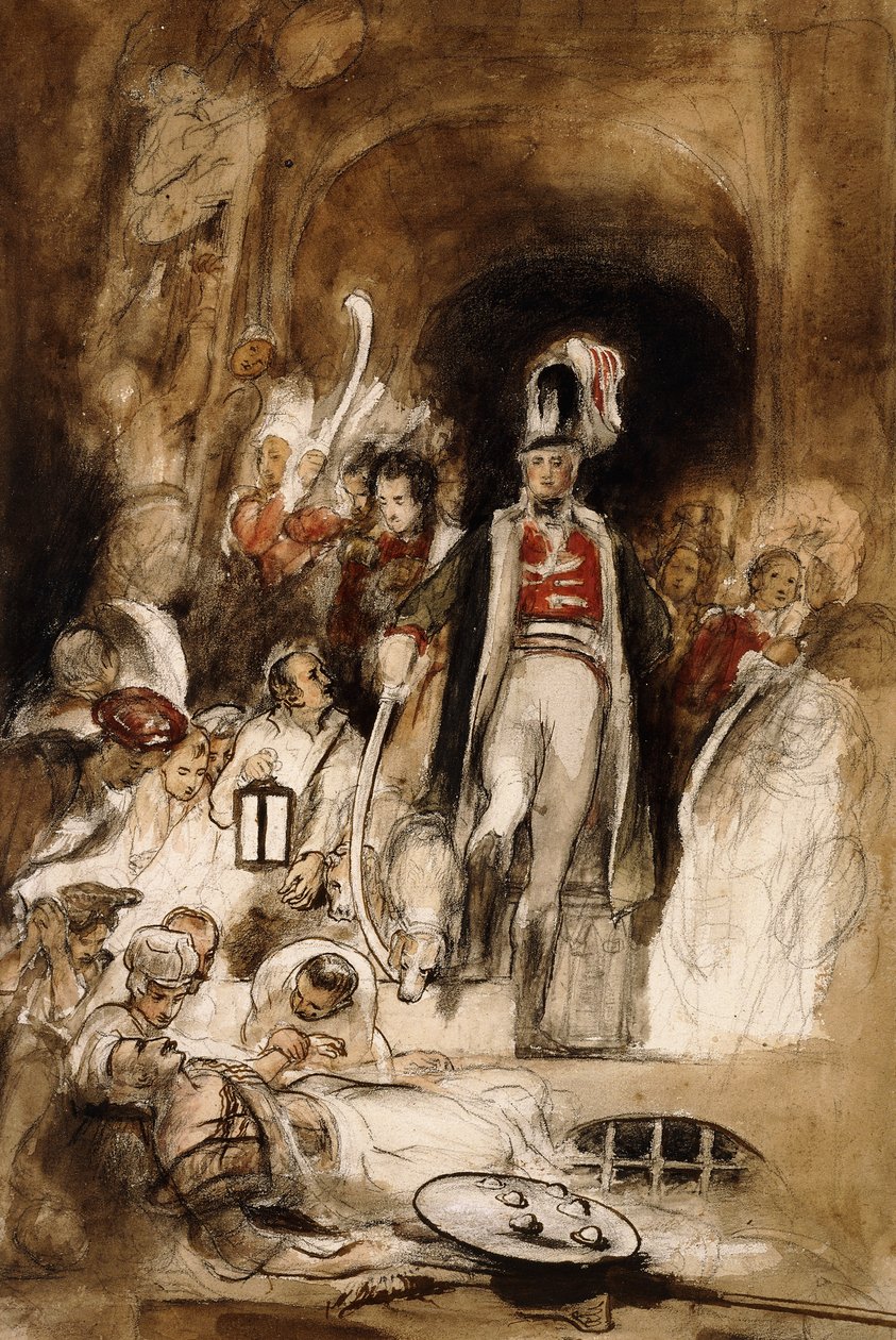 Studie pro „Sir David Baird Discovering the Body of Tipu Sahib“, 1838 od David Wilkie