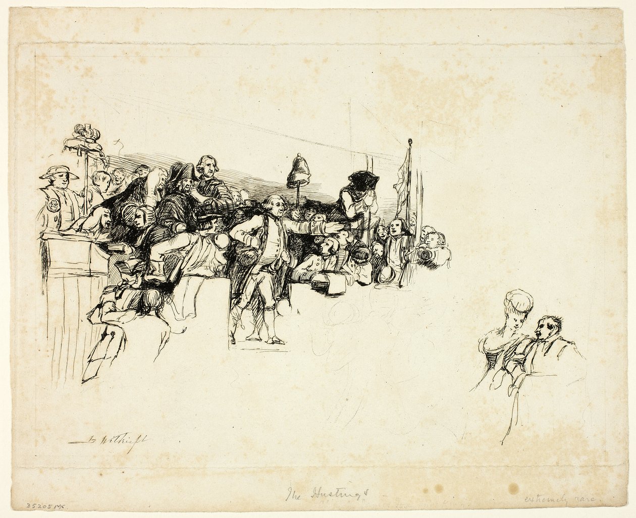 Charles James Fox na předvolebním shromáždění v Covent Garden od David Wilkie