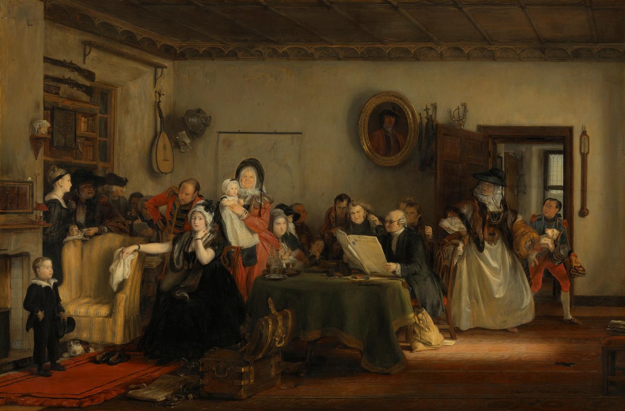 Zveřejnění závěti od David Wilkie