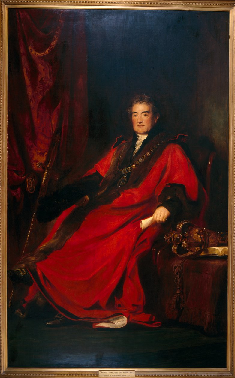Matthias Prime Lucas, primátor 1827 a prezident nemocnice sv. Bartoloměje od David Wilkie