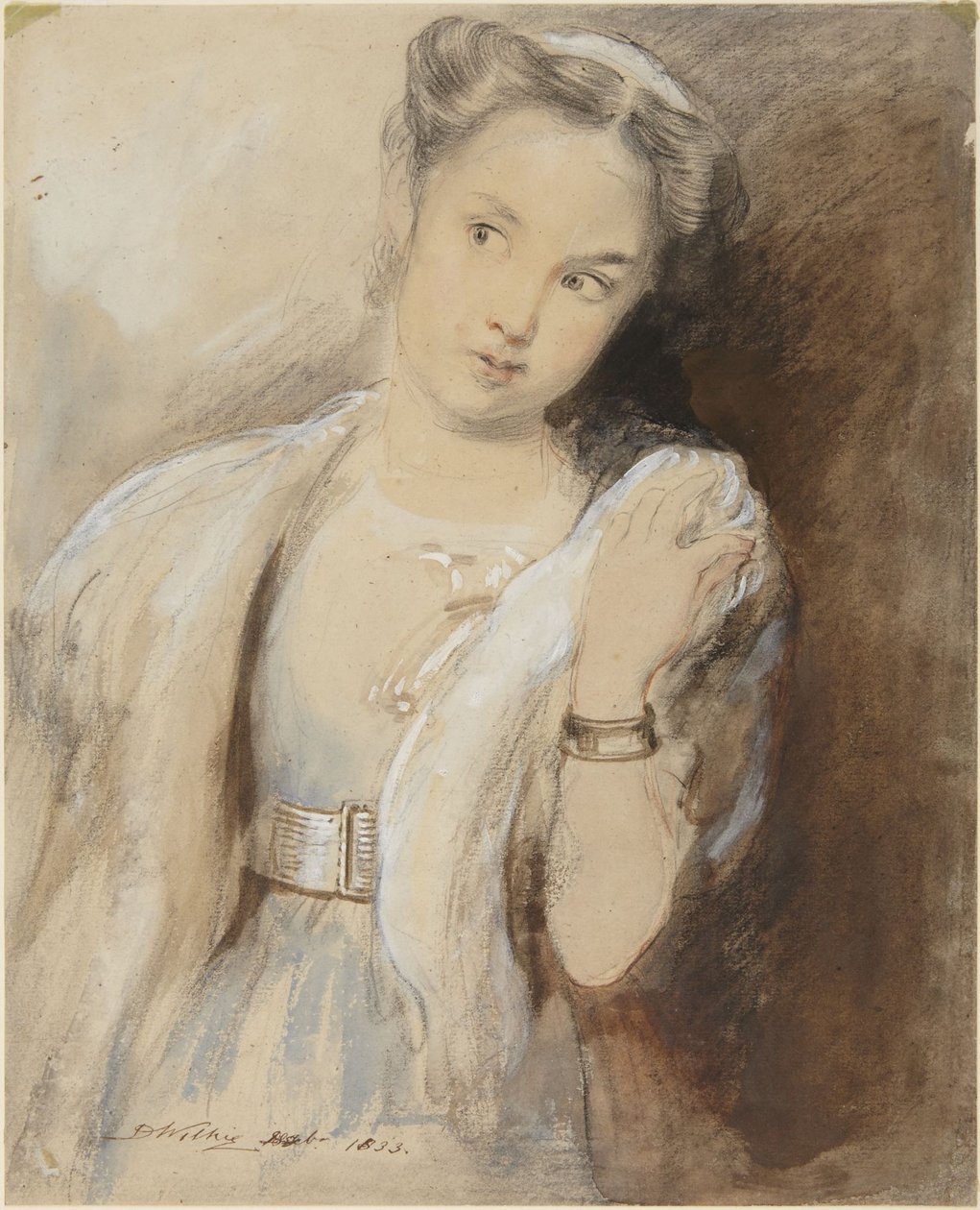 Studie pro První náušnici od David Wilkie