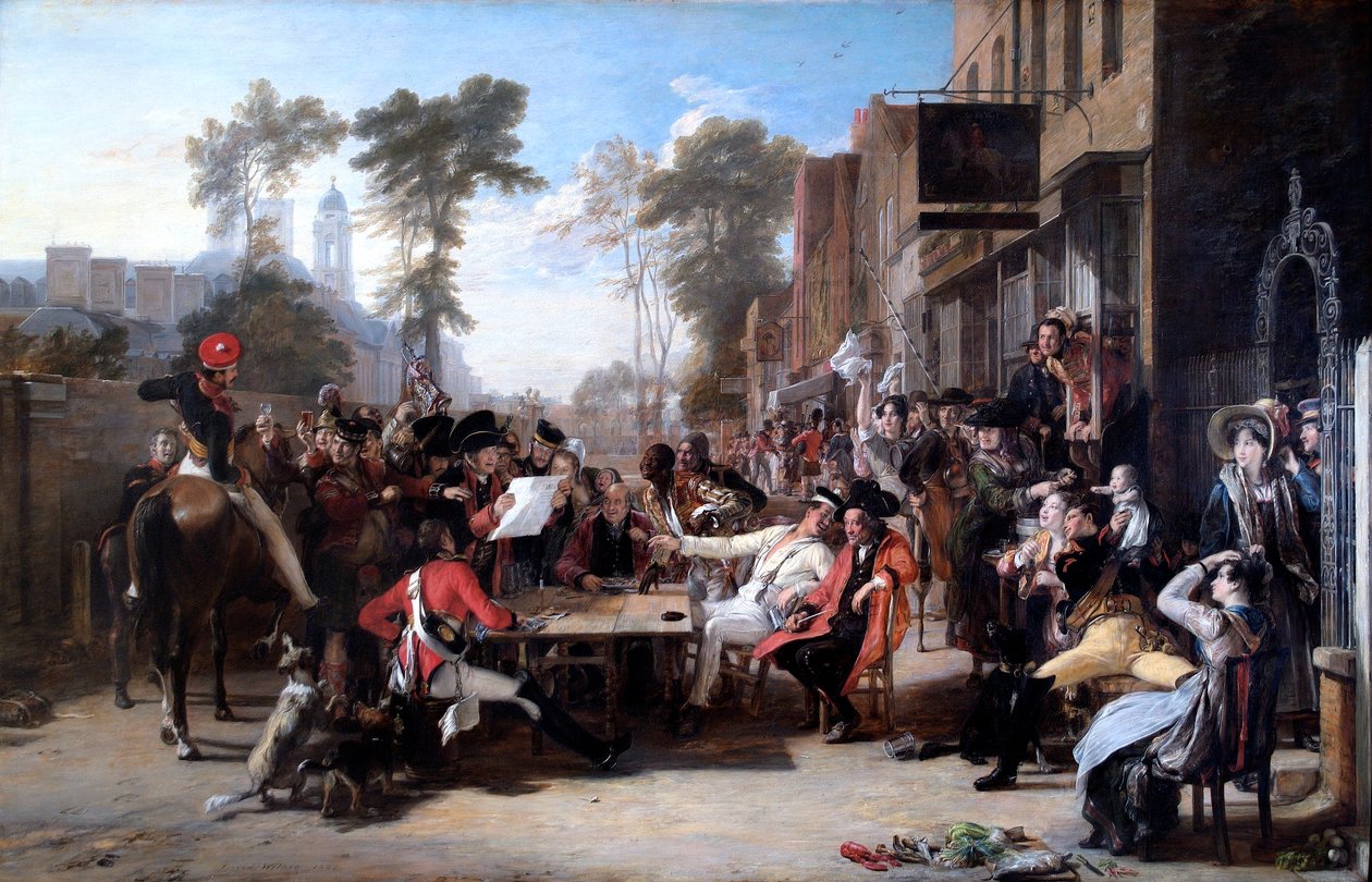 „The Chelsea Pensioners Reading the Waterloo Despatch“, 1822 od David Wilkie