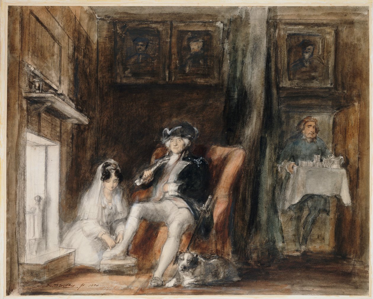 Zdravotně postižený komodor ve svém důchodu v nemocnici Greenwich, 1830 od David Wilkie