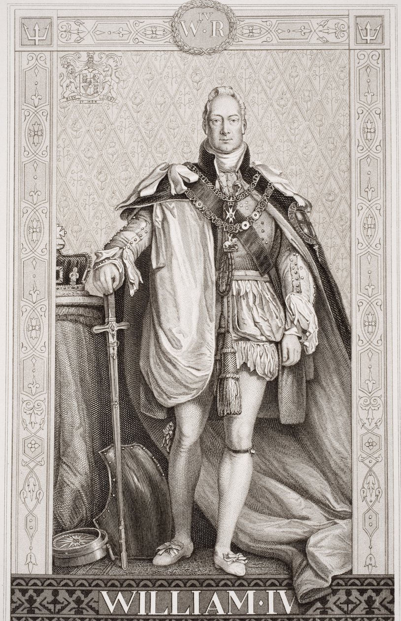 William IV (1765-1837) z „Ilustrace anglické a skotské historie“ svazek II od David Wilkie