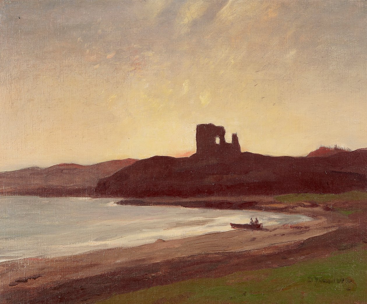Aros, Isle of Mull (olej na plátně) od David Young Cameron
