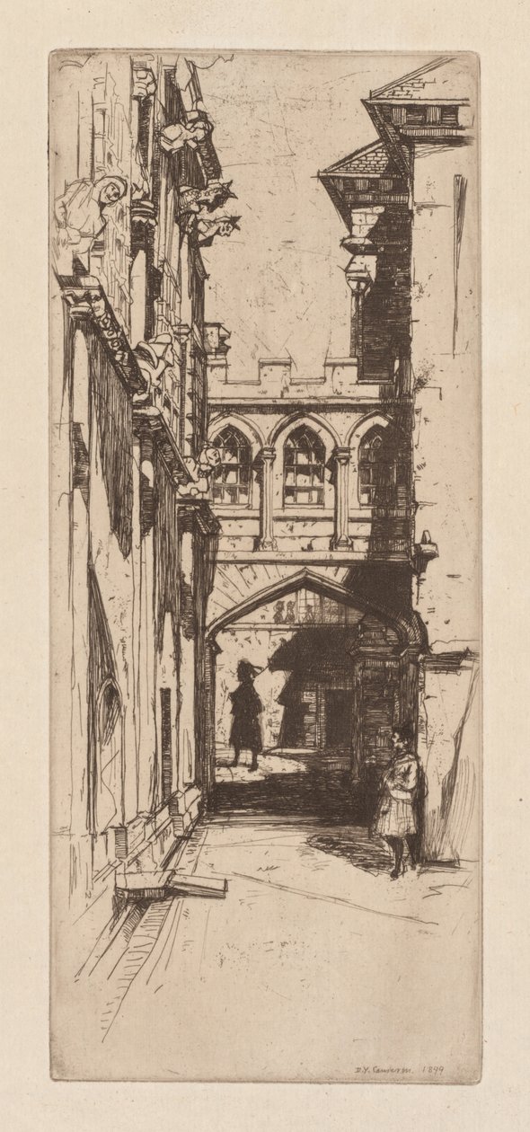 Na hradě Stirling nebo ve skotském paláci Un Palais Ecossais, 1899. od David Young Cameron