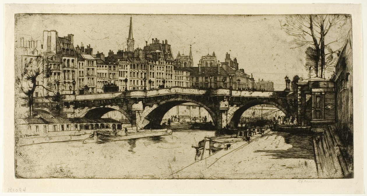 Pont Neuf, první deska z Paris Set od David Young Cameron