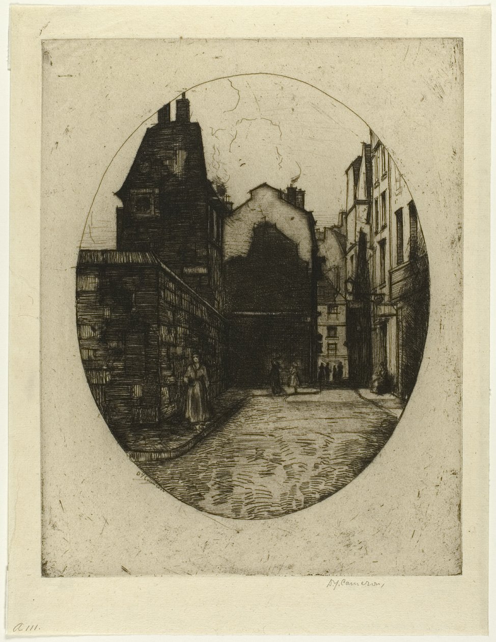 Rue Saint Julien le Pauvre, deska šest z Paris Set od David Young Cameron