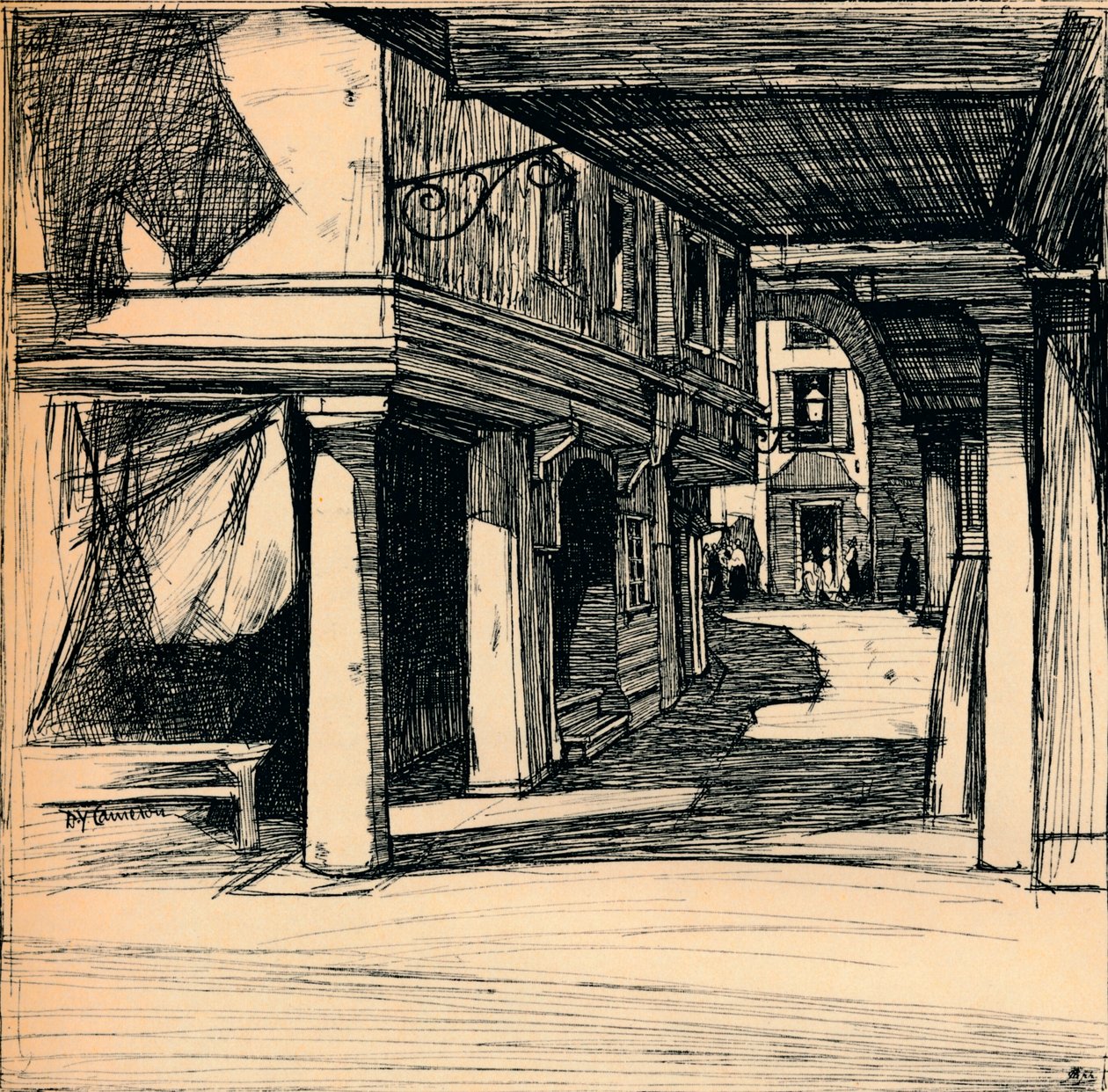 Benátská ulice, 1900 od David Young Cameron