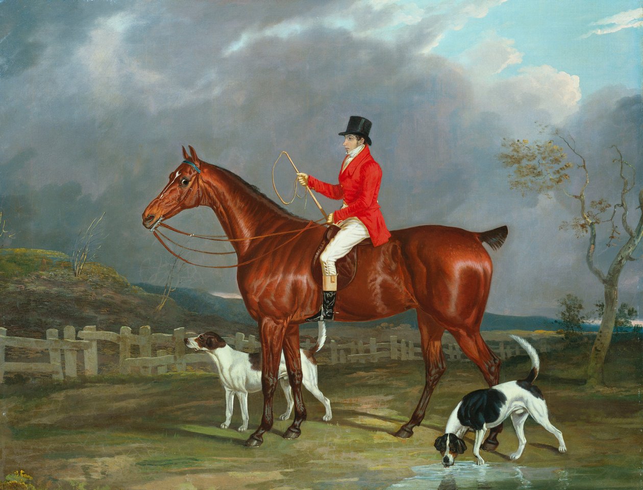 Lovec a honiči, 1824 od David of York Dalby