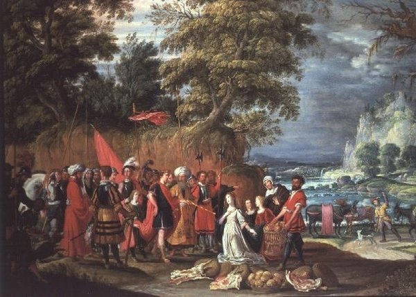 Nabídka Abigail od David the Elder Teniers