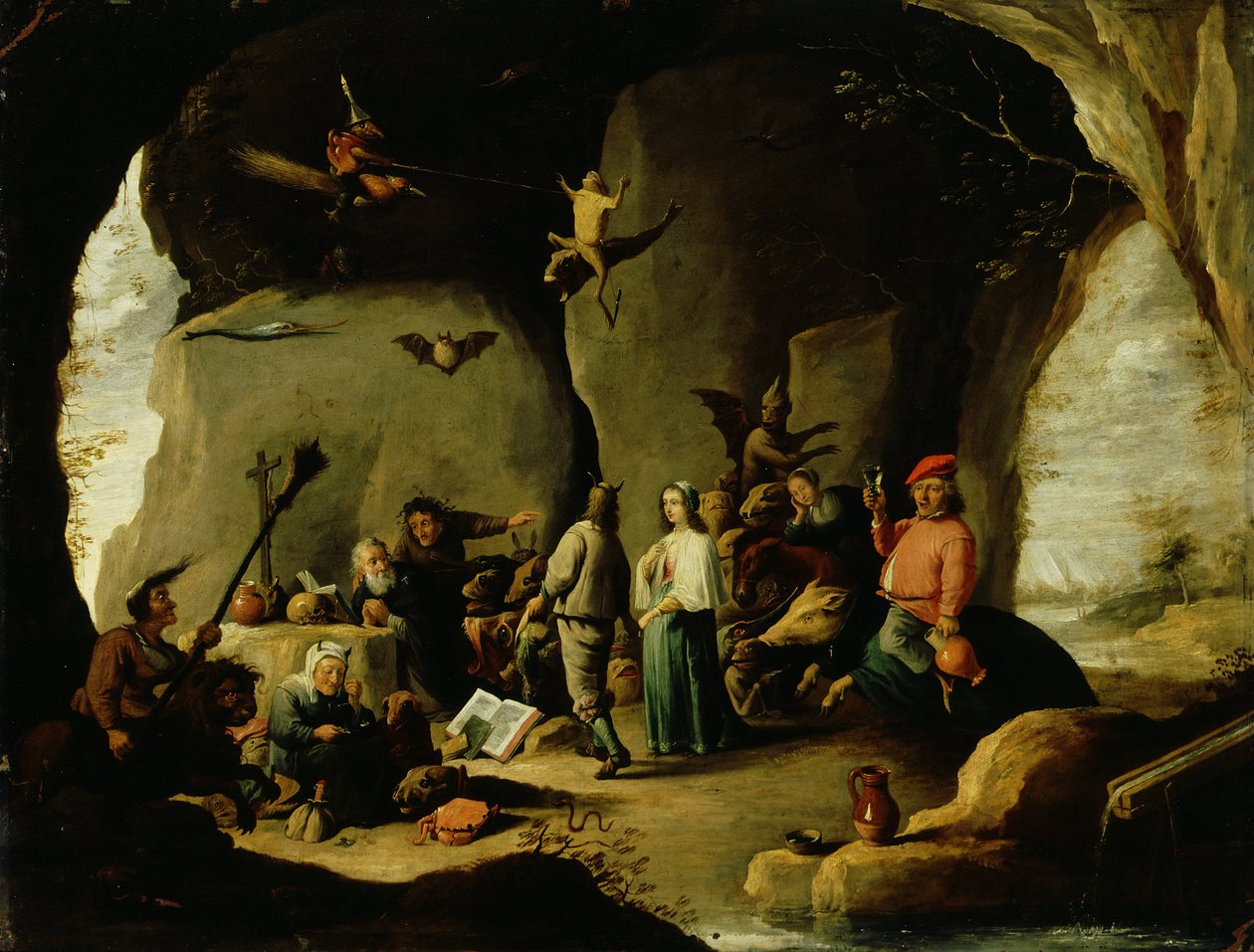 Pokušení svatého Antonína od David the Younger (attr. to) Teniers
