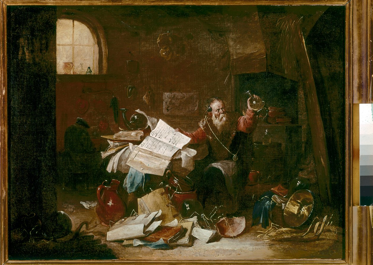 Alchymista od David the Younger (attr. to) Teniers