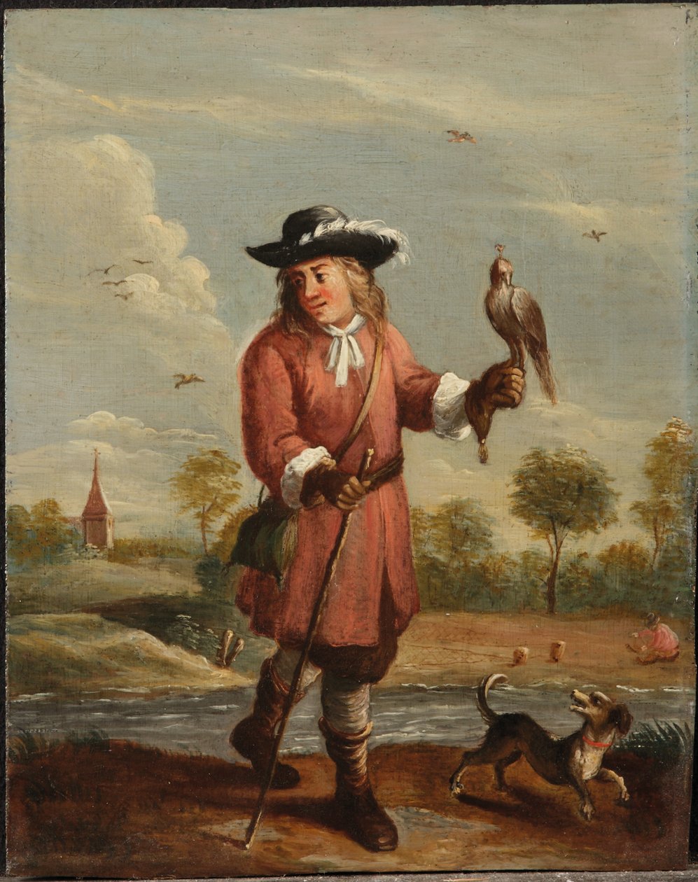 Alegorie čtyř živlů: vzduch (olej na panelu) od David the Younger (follower of) Teniers