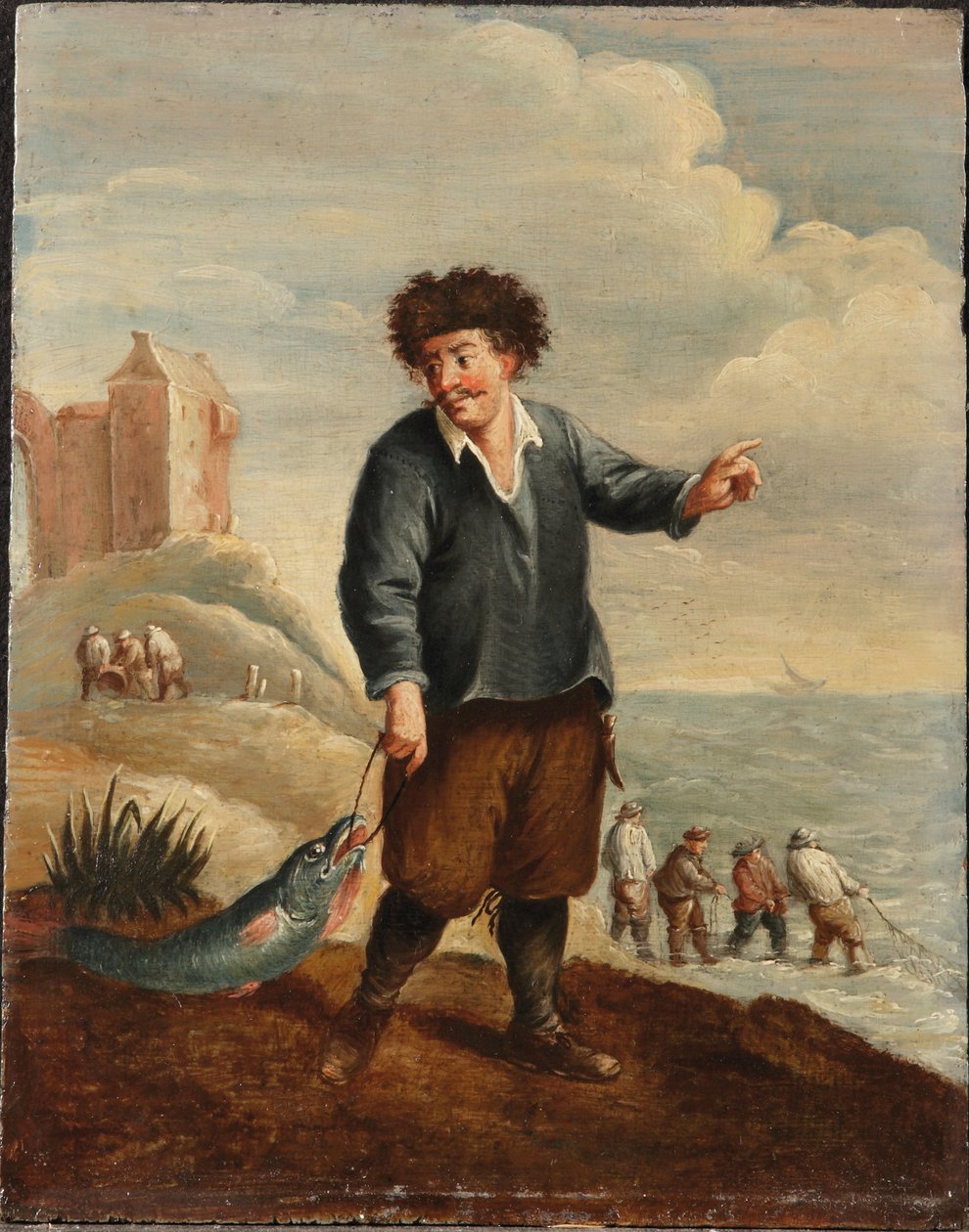 Alegorie čtyř živlů: Voda (olej na panelu) od David the Younger (follower of) Teniers