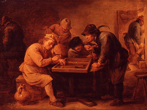 Hra Tric-Trac od David Teniers the Younger