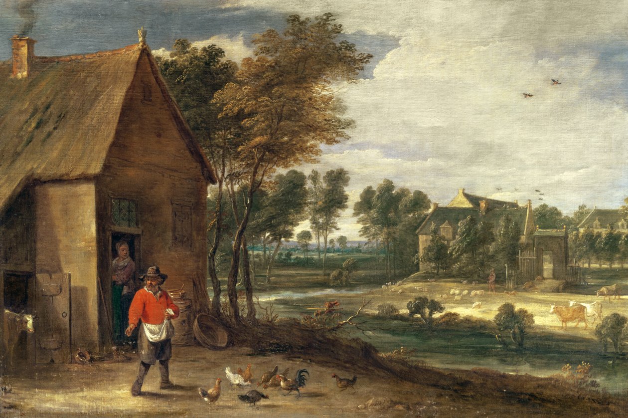 Říční krajina od David Teniers the Younger