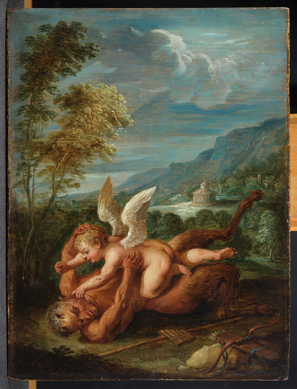 Amor překonává Pan od David Teniers the Younger