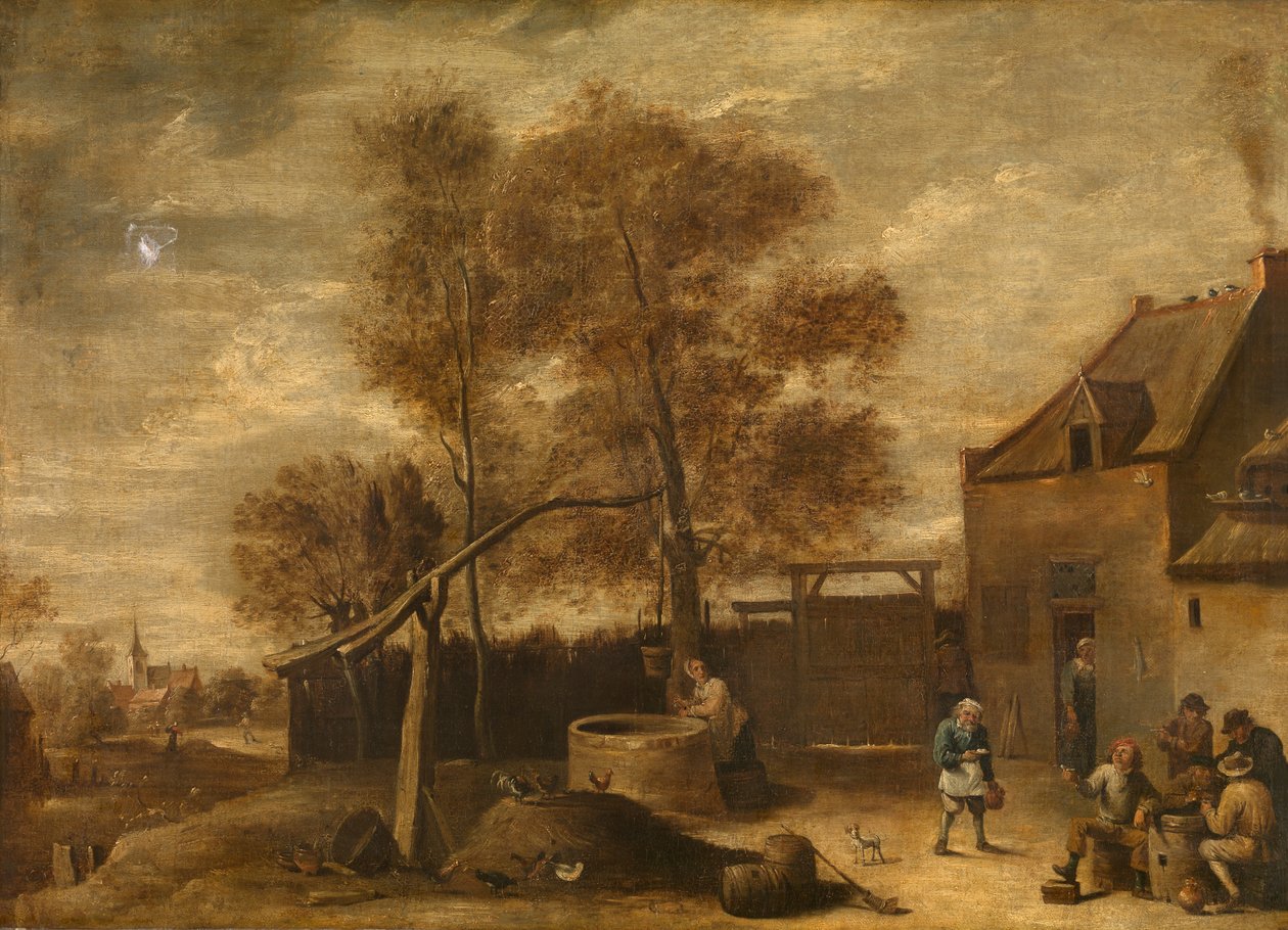 Na dvoře (olej) od David the Younger Teniers