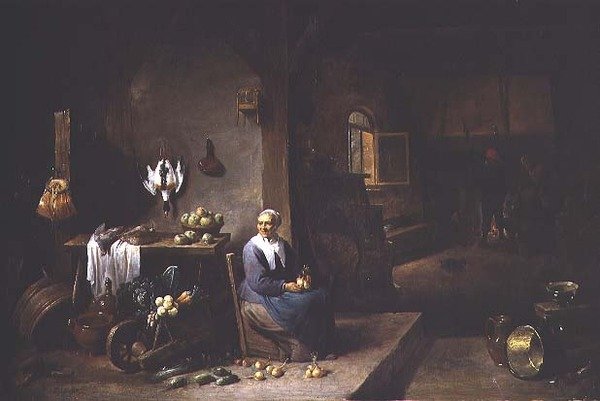 Interiér rolnického obydlí od David Teniers the Younger
