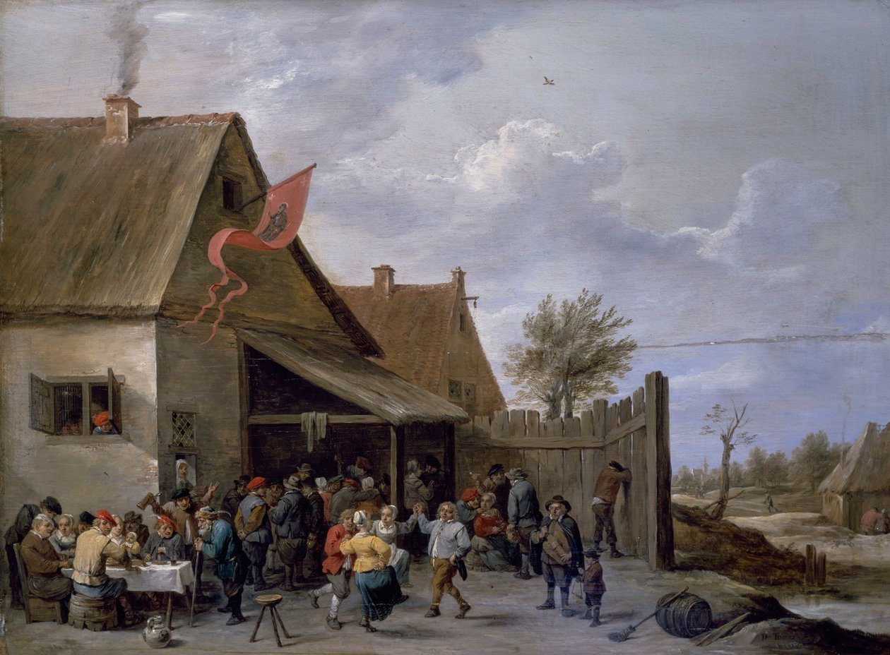 Kermis na den svatého Jiří od David Teniers the Younger