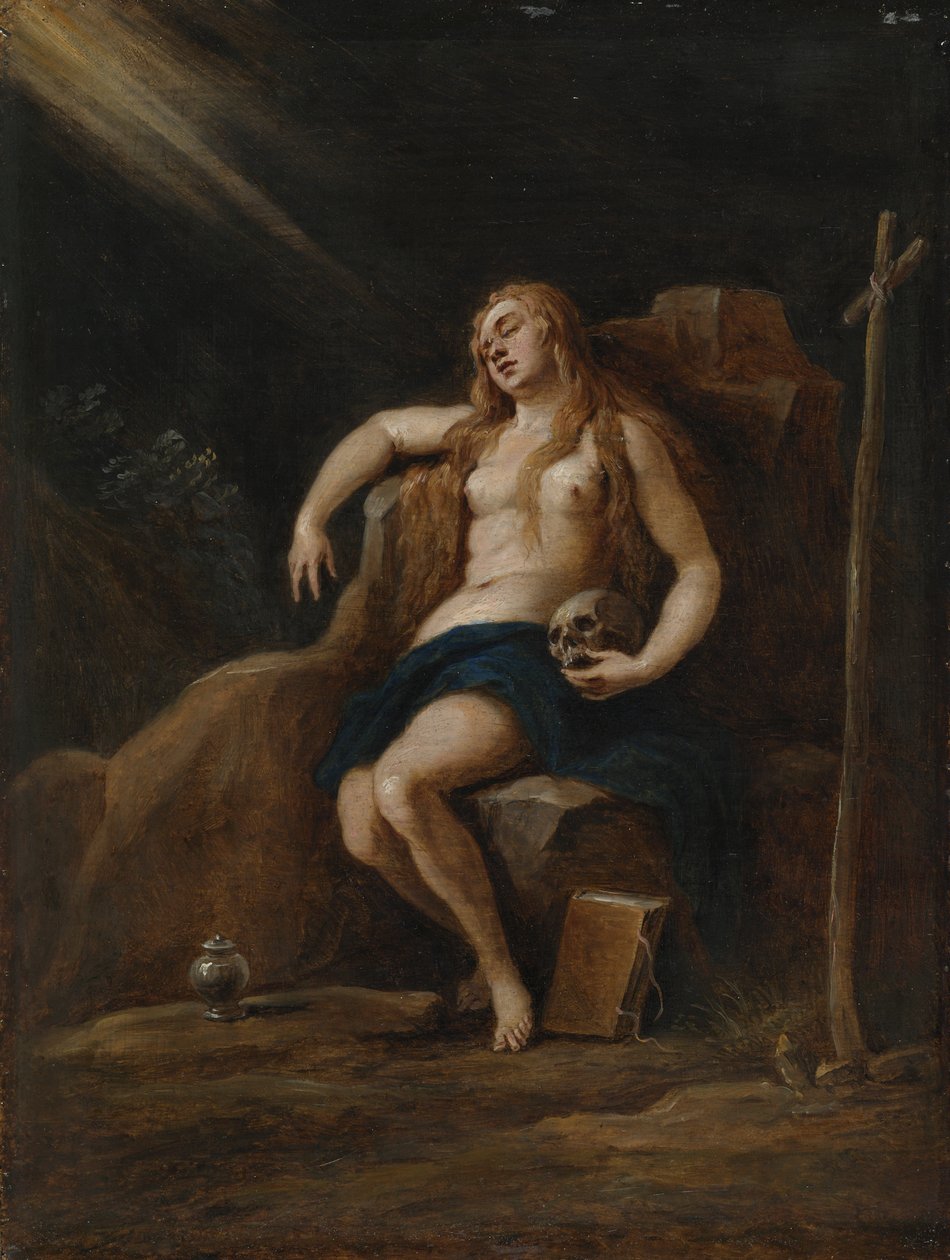 Máří Magdaléna v divočině, podle Jacopa Palmy, Mladší od David Teniers the Younger